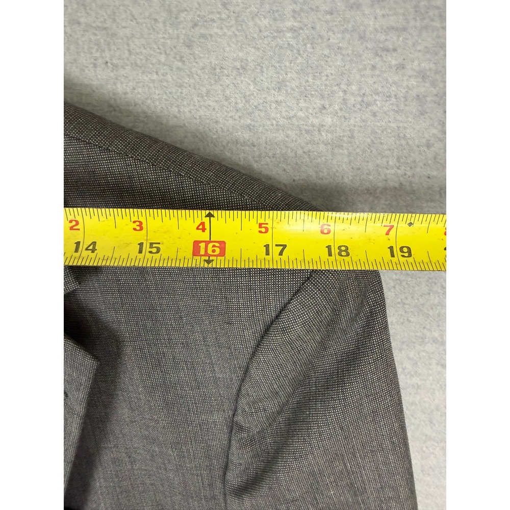 Botany 500 Mens 2 Piece Suit Gray Micro Pattern Blazer Trousers 36x30.5 42R - Picture 6 of 13